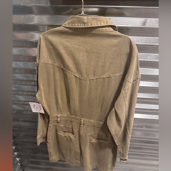 Olive utility dress by Fray woman’s size large - Picture 2 of 5